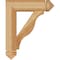 Ekena Millwork Funston Arts & Crafts Rough Sawn Bracket, Western Red Cedar, 4"W x 18"D x 22"H BKT04X18X22FST03RWR - alternate 3